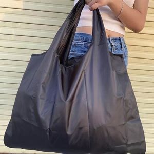 Black Print Reusable Shopping Bag / Tote